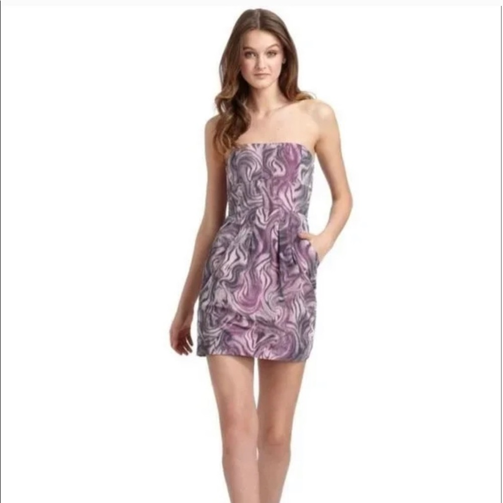 BCBGmaxazria martina dress in purple